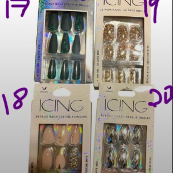 Lot of 20 Press-On Nails (Icing & Claire’s) - Picture 5 of 13